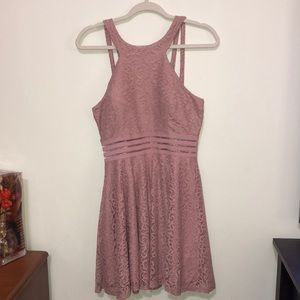 Beautiful Lacy blush rose sexy dress size 13